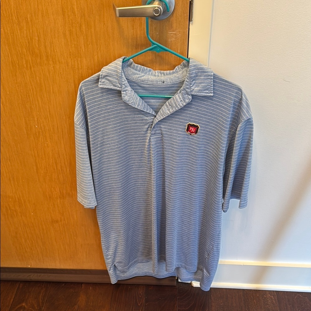 DC Striped Polo Shirt Pittsburgh Field Club